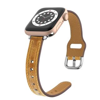 Kožený RETRO SLIM remienok na Apple Watch - Coyote 38/40/41mm, Coyote