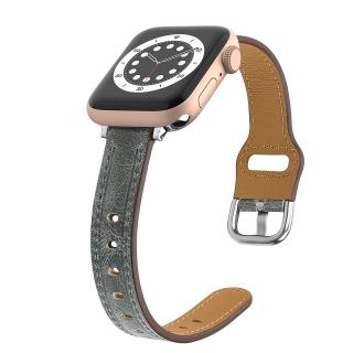 Kožený RETRO SLIM remienok na Apple Watch - Retro gray 38/40/41mm, Retro Gray