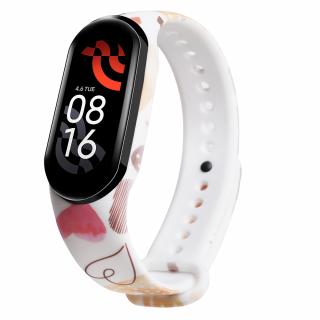 Maľovaná srdce - Mi Band 7 náhradný náramok