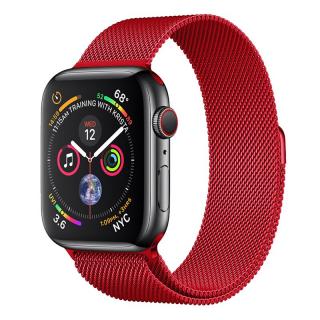 MILÁNSKY LOOP pre Apple Watch - Magnetický - Červený 38/40/41mm, Červený