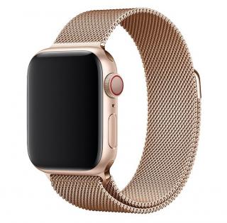 MILÁNSKY LOOP pre Apple Watch - Magnetický - Rose Gold 38/40/41mm, Rose Gold