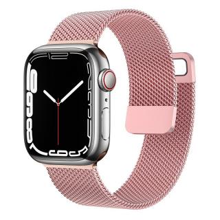 MILÁNSKY ŤAH pre Apple Watch - Magnetický - Rose ružový 42/44/45/49mm, Rose Ružový