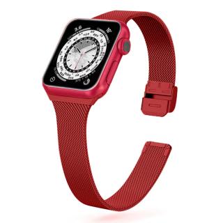 MILÁNSKY ŤAH SLIM pre Apple Watch - Červený Červený, 38/40/41mm