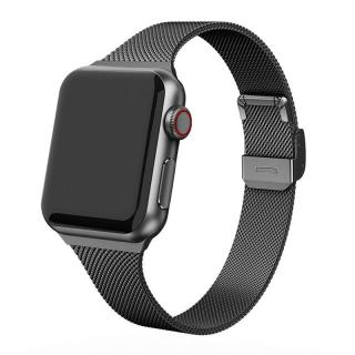 MILÁNSKY ŤAH SLIM pre Apple Watch - Čierny Čierny, 38/40/41mm