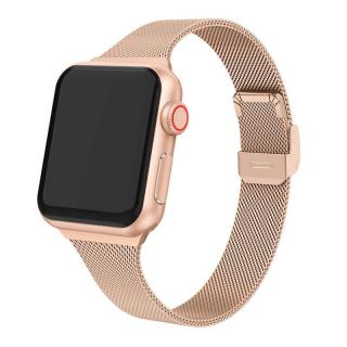 MILÁNSKY ŤAH SLIM pre Apple Watch - Rose gold Rose Gold, 38/40/41mm