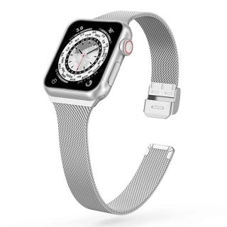 MILÁNSKY ŤAH SLIM pre Apple Watch - Strieborný Strieborný, 38/40/41mm