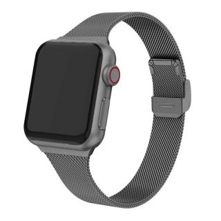 MILÁNSKY ŤAH SLIM pre Apple Watch - Tmavo šedý Tmavosivý, 38/40/41mm