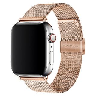 MILÁNSKY ŤAH SO ZAPÍNANÍM pre Apple Watch - Rose Gold 38/40/41mm, Rose Gold