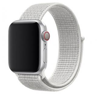 Nylonový remienok na Apple Watch na suchý zips - Biely 42/44/45/49mm, Biely