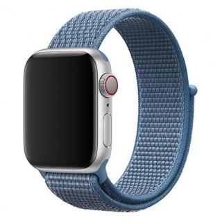 Nylonový remienok na Apple Watch na suchý zips - Nebesky modrý 42/44/45/49mm, Nebesky Modrý