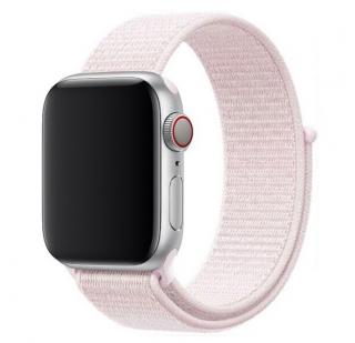 Nylonový remienok na Apple Watch na suchý zips - Ružový 42/44/45/49mm, Ružový