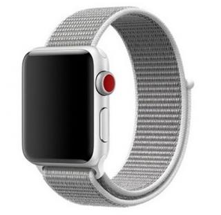 Nylonový remienok na Apple Watch na suchý zips - Tmavo biely 38/40/41mm, Tmavo Biely