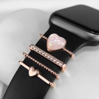 Ozdoba na remienok Apple Watch Pink Heart