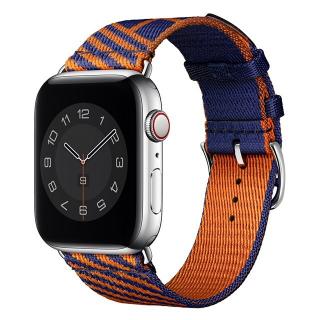 Pevný nylonový remienok na Apple Watch - Oranžovo modrý 38/40/41mm, Oranžovo-modrý