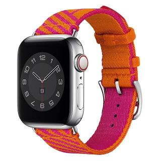 Pevný nylonový remienok na Apple Watch - Oranžovo ružový 42/44/45/49mm, Oranžovo-ružový