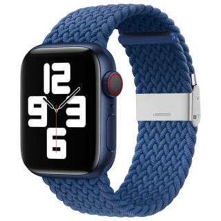 Pletený remienok na Apple Watch s prackou - Modrý 38/40/41mm, Modrý