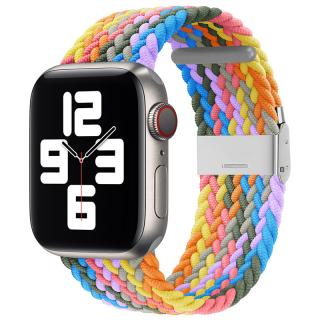 Pletený remienok na Apple Watch s prackou - Multicolor 42/44/45/49mm, Multicolor