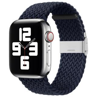 Pletený remienok na Apple Watch s prackou - Navy blue 38/40/41mm, Navy Blue