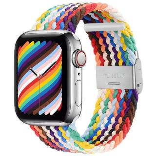 Pletený remienok na Apple Watch s prackou - Rainbow edition 38/40/41mm, Pride Edition