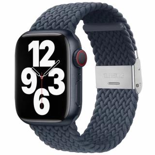 Pletený remienok na Apple Watch s prackou - Tmavo šedý 38/40/41mm, Tmavosivý