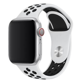 Športový remienok na Apple Watch - Bielo-čierny 38/40/41mm, Bielo-čierny, Dámsky - S/M (12 - 18cm)