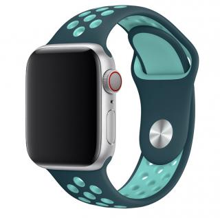 Športový remienok na Apple Watch - Tmavo-zelený 38/40/41mm, Tmavo-zelený, Dámsky - S/M (12 - 18cm)