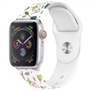 Vtáčiky - remienok na Apple Watch 38/40/41mm, Dámsky - S/M (12 - 18cm)