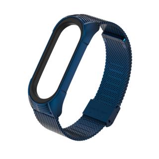 Xiaomi Mi Band 3/4/5/6 remienok Milánský tah TF Modrá