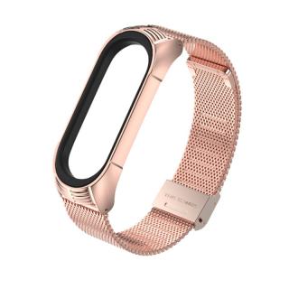 Xiaomi Mi Band 3/4/5/6 remienok Milánský tah TF Rose Gold