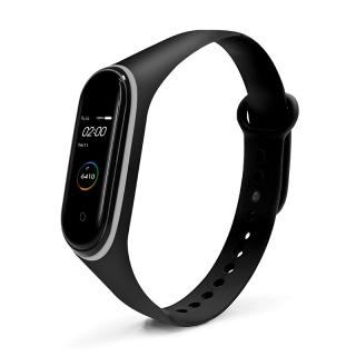 Xiaomi Mi Band 3/4 dvojfarebný náhradný náramok Čierno-šedá