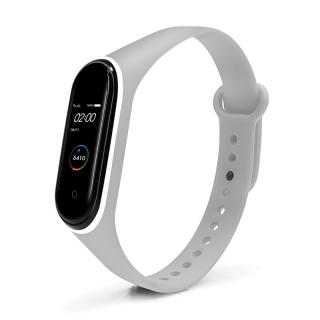 Xiaomi Mi Band 3/4 dvojfarebný náhradný náramok Šedo-biela