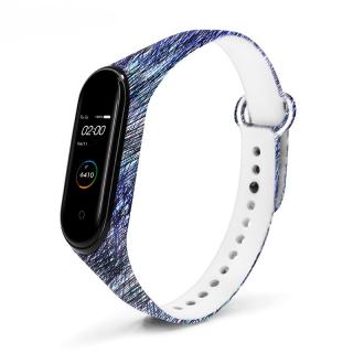 Xiaomi Mi Band 3/4 náhradný náramok - Modré čiarky