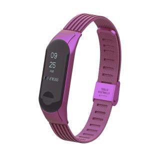 Xiaomi Mi Band 3/4 náhradný náramok - MT kovový Fialová