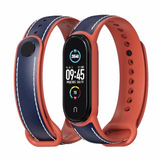 Xiaomi Mi Band 5/6 Kombinovaný náhradný náramok Modro-oranžová