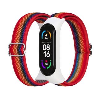 Xiaomi Mi Band 5/6 náhradný náramok - Nylon s prackou Dúha 2