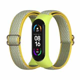 Xiaomi Mi Band 5/6 náhradný náramok - Nylon s prackou Jablčne zelená