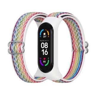 Xiaomi Mi Band 5/6 náhradný náramok - Nylon s prackou Multicolor