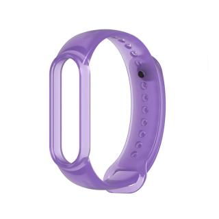 Xiaomi Mi Band 5/6 Priehľadný náhradný náramok Fialová