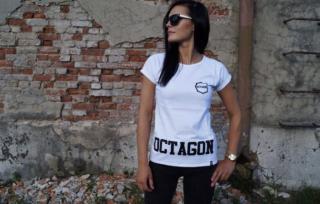 Octagon Tričko Dámske - Bad Girl - White (Octagon Tričko Dámske - Bad Girl - Biele)