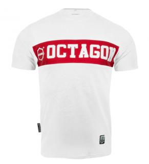 Octagon tričko Middle - biele (Tričko Octagon Middle - white)