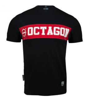 Octagon tričko Middle - čierne ( Tričko Octagon Middle - Black)