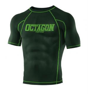 Rashguard krátky rukáv - Fight wear - zelený (Rashguard krátky rukáv - Fight wear - green)