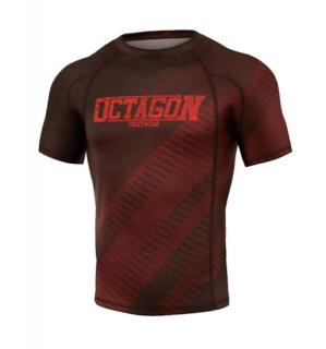 Rashguard - Octagon - Blocks - červený (Rashguard - Octagon - Blocks - červený)