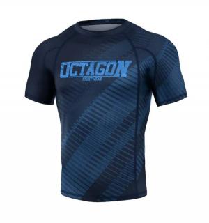 Rashguard - Octagon - Blocks - modrý (Rashguard - Octagon - Blocks - modrý)