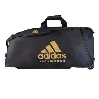 Športová taška - ADIDAS - na kolečkách - čierna/zlatá (Športová taška - ADIDAS - na kolečkách - čierna/zlatá)