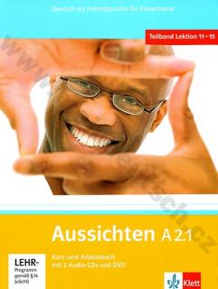 Aussichten A2.1 - nemecká učebnica s pracovným zošitom vr. CD a 1 DVD