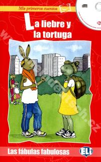 La liebre y la tortuga - španielske jednoduché čítanie + CD