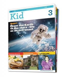 Tlačený časopis pre výučbu angličtiny Kid B1 - B2