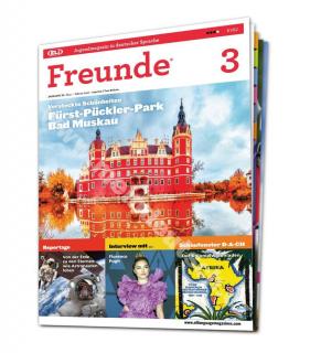 Tlačený časopis pre výučbu nemčiny Freunde B1 - B2