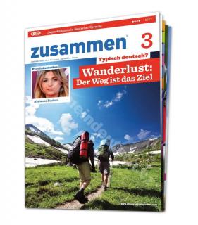 Tlačený časopis pre výučbu nemčiny zusammen B2 - C1